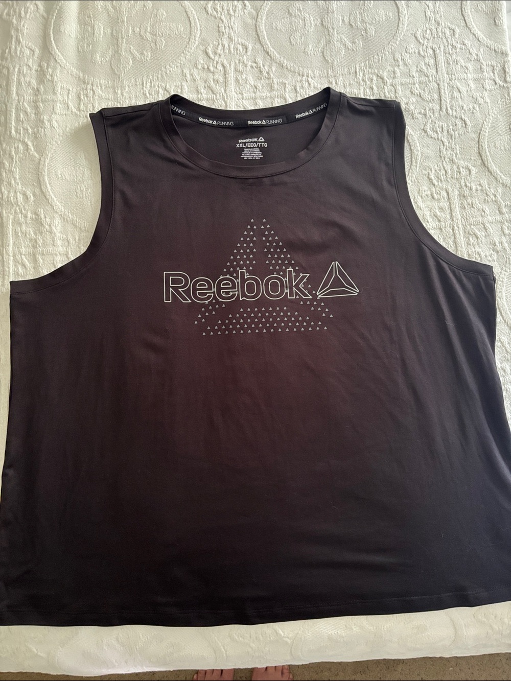 Reebok Men’s Black Graphic Performance Tank